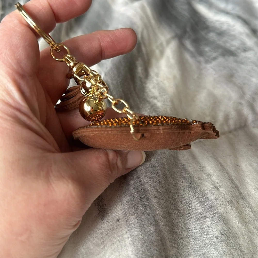 NWT MAMA BEAR rhinestone keychain charm